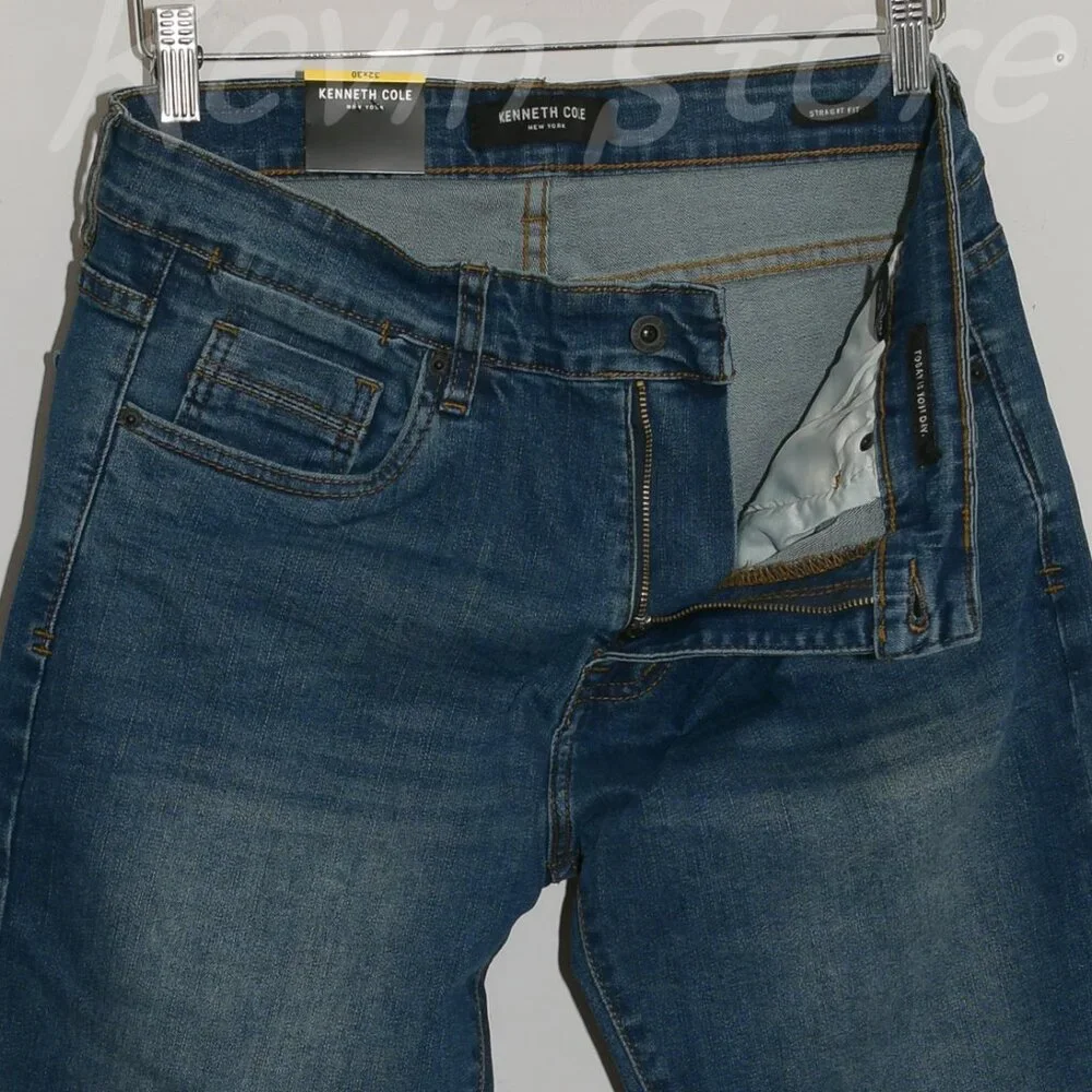 Kenneth Cole Men’s Jean  Straight Fit‎ Stretch Fabric